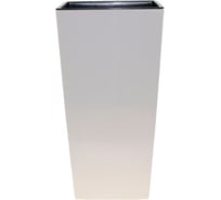 Кашпо с вкладышем LAMELA Sp.z o. 548 FINEZJA 40х40х74 см, кремовое 028379