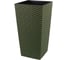 Кашпо с вкладышем LAMELA Sp.z o. 830 FINEZJA ECO dluto 19х19х36 см, зеленое 058885 1