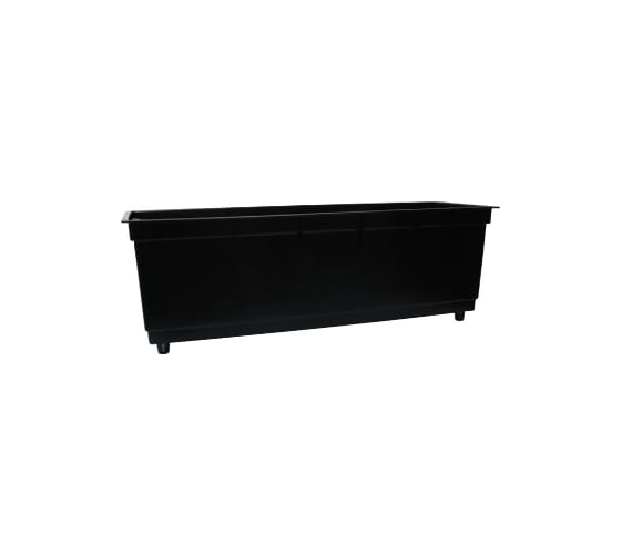 Цветник с вкладышем LAMELA Sp.z o. 629 WERBENA rattan 19х56х36.5 см, кремовый 039166