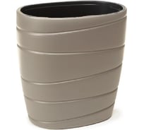 Овальное высокое кашпо LAMELA Sp.z o. 854 PASSA 60х40х60 см, серо-коричневое 062672