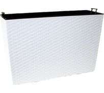 Цветник с вкладышем LAMELA Sp.z o. 629 WERBENA rattan 19х56х36.5 см, белый 039163