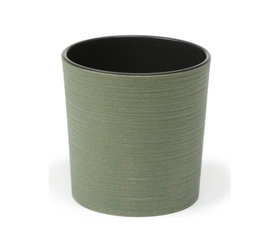 Кашпо с вкладышем LAMELA Sp.z o. 843 MALWA ECO dluto 25х25 см, зеленое 058926