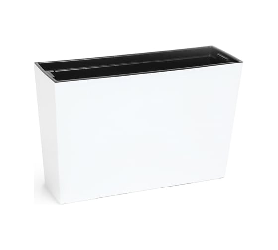 Цветник с вкладышем LAMELA Sp.z o. 564 WERBENA 19х56х36.5 см, белый 039174