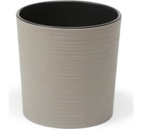 Кашпо с вкладышем LAMELA Sp.z o. 843 MALWA ECO dluto 25х25 см, серое 058924