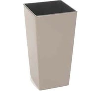 Кашпо с вкладышем LAMELA Sp.z o. 533 FINEZJA 25х25х46 см, серое 050681