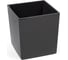 Кашпо с вкладышем LAMELA Sp.z o. JUKA 552 25x25x26 см, антрацит 036985 1