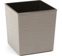 Кашпо с вкладышем LAMELA Sp.z o. JUKA ECO dluto 836 25x25x26 см, серый 058904