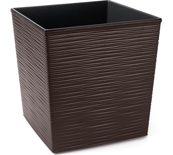 Кашпо с вкладышем LAMELA Sp.z o. JUKA dluto 598 19x19x19.5 см, мокко 039149