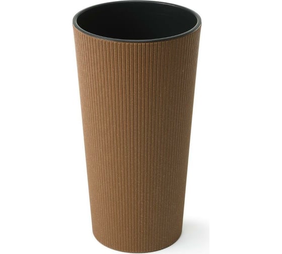 Кашпо с вкладышем LAMELA Sp.z o. LILIA ECO jumper 875 25х47 см, натуральное дерево 061766 1
