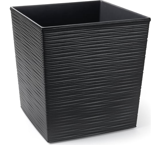 Кашпо с вкладышем LAMELA Sp.z o. JUKA dluto 601 40x40x41.5 см, графит 042840 1
