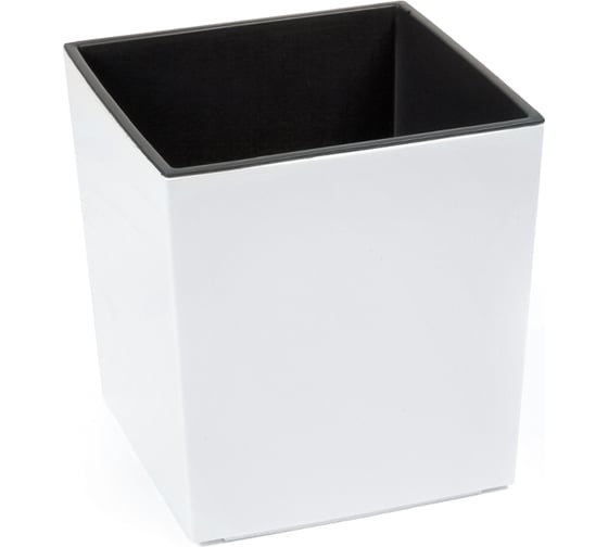 Кашпо с вкладышем LAMELA Sp.z o. JUKA 554 40x40x41.5 см, белый 039155 1