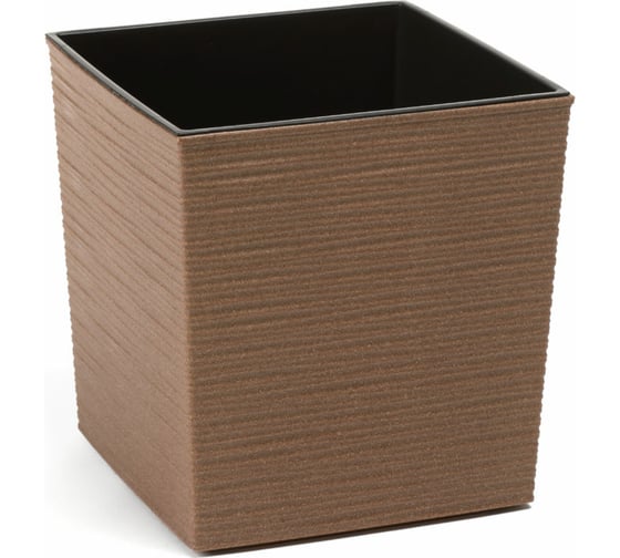 Кашпо с вкладышем LAMELA Sp.z o. JUKA ECO dluto 835 19x19x19.5 см, натуральное дерево 058901 1