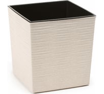 Кашпо с вкладышем LAMELA Sp.z o. JUKA ECO dluto 836 25x25x26 см, белый 058903