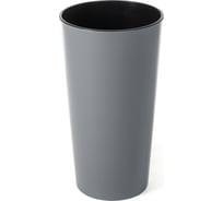 Кашпо с вкладышем LAMELA Sp.z o. LILIA 535 19х36.4 см, серое 050659