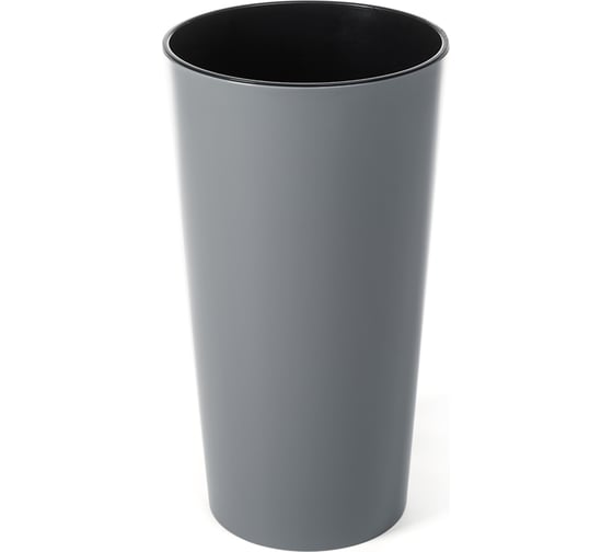 Кашпо с вкладышем LAMELA Sp.z o. LILIA 535 19х36.4 см, серое 050659