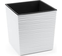 Кашпо с вкладышем LAMELA Sp.z o. JUKA dluto 598 19x19x19.5 см, белый 038925