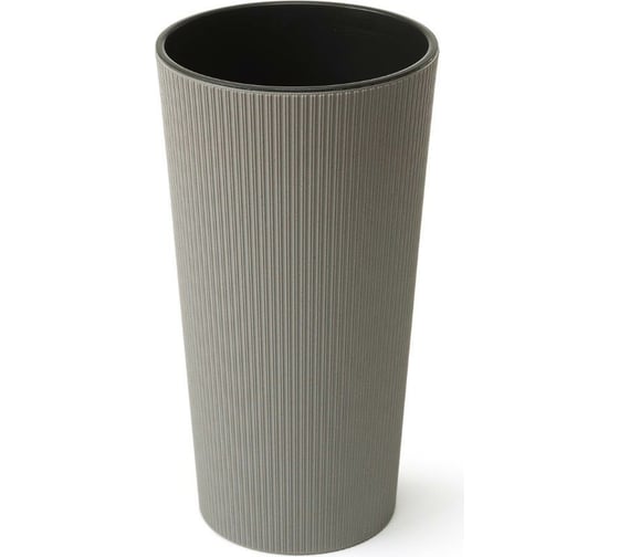 Кашпо с вкладышем LAMELA Sp.z o. LILIA ECO jumper 876 30х60 см, серое 061769 1