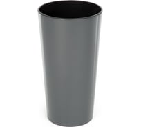 Кашпо с вкладышем LAMELA Sp.z o. LILIA 535 19х36.4 см, антрацит 040657