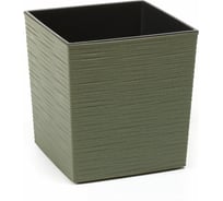 Кашпо с вкладышем LAMELA Sp.z o. JUKA ECO dluto 836 25x25x26 см, зеленый 058906