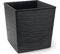Кашпо с вкладышем LAMELA Sp.z o. JUKA dluto 598 19x19x19.5 см, графит 039150