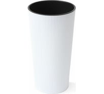 Кашпо с вкладышем LAMELA Sp.z o. LILIA jumper 863 19х36.4 см, белое 062123