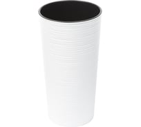 Кашпо с вкладышем LAMELA Sp.z o. LILIA dluto 725 19х36.4 см, белое 047018