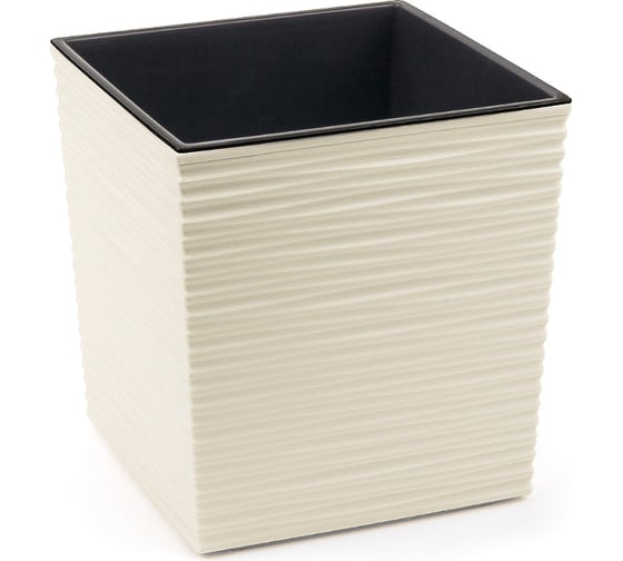 Кашпо с вкладышем LAMELA Sp.z o. JUKA dluto 599 25x25x26 см, кремовый 038930