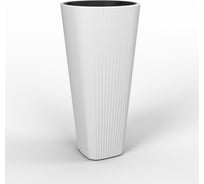 Кашпо с вкладышем LAMELA Sp.z o. MUZA 888 высокое, 39х81 см, белое 062885