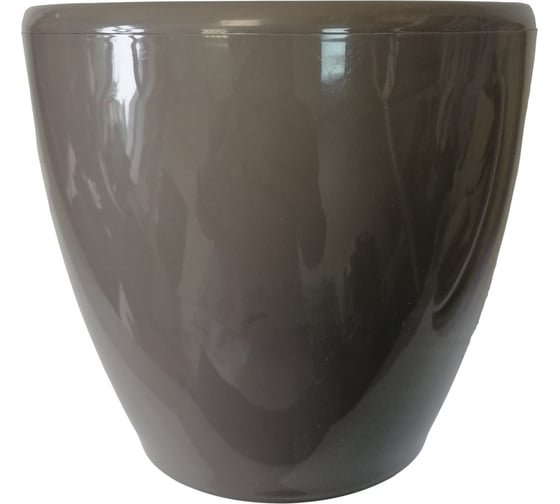Кашпо LAMELA Sp.z o. 205 MAGNOLIA 25х22 см, 8 л, серо-коричневое 050684 1