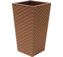 Кашпо IDEA РОТАНГ 138х138х250 мм М 3085