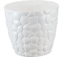 Кашпо IDEA КАМНИ 260 мм, 8 л Белый М 3171