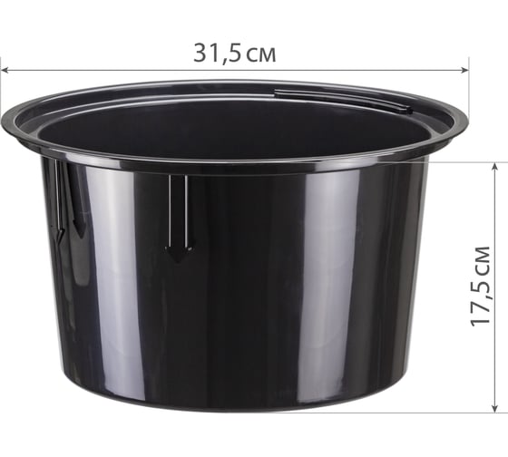Кашпо со вставкой IDEA ДЮНА 340х385 мм, 19.5 л Белый М 3401