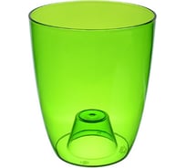 Кашпо IDEA ОРХИДЕЯ 125 мм Зеленый прозрачный М 3147