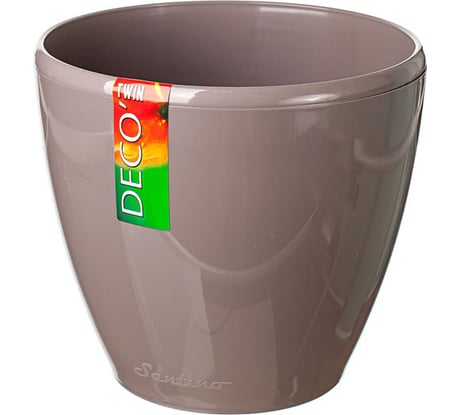 Горшок SANTINO ДЕКО ТВИН 1.5 л, 14х12.5 см, шаде 049643