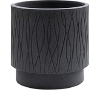 Круглое кашпо PLASTECNIC S.p.A. NATURALIA 29х28 см, 17 л, темно-серое 059688