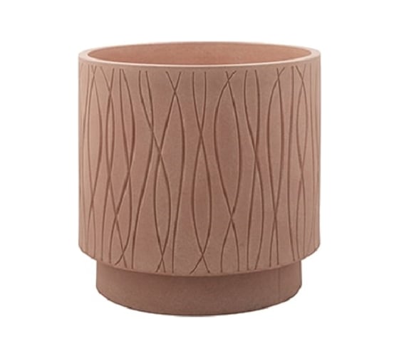 Круглое кашпо PLASTECNIC S.p.A. NATURALIA 29х28 см, 17 л, бежевое 059690