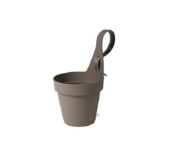 Кашпо PLASTECNIC S.p.A. 7107761851 MY MOOD 18.4х16.8 см, 2.8 л, DARK BEIGE 059684