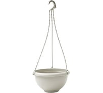 Подвесное кашпо с поддоном PLASTECNIC S.p.A. 7107752551 TERRAE BASKET 25х14.1 см, 3.8 л, белое 063179