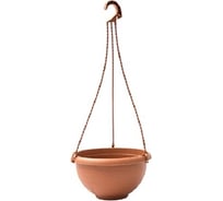 Подвесное кашпо с поддоном PLASTECNIC S.p.A. 7107752507 TERRAE BASKET 25х14.1 см, 3.8 л, терра 063177