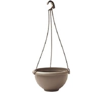 Подвесное кашпо с поддоном PLASTECNIC S.p.A. 7107753093 TERRAE BASKET 30х17 см, 6.8 л, бежевое 063186
