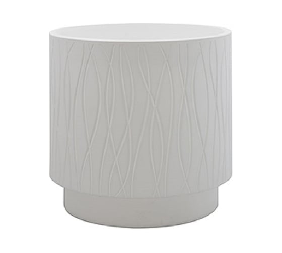 Круглое кашпо PLASTECNIC S.p.A. NATURALIA 29х28 см, 17 л, белое 059685