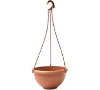 Подвесное кашпо с поддоном PLASTECNIC S.p.A. 7107753007 TERRAE BASKET 30х17 см, 6.8 л, терра 063181