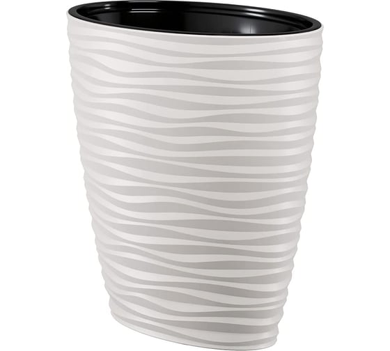 Кашпо с вкладышем FormPlastic Sahara ELIPSA 3116 011 59.2х40х59.6 см, 85 л, белое 062266