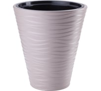 Кашпо с вкладышем FormPlastic Sahara 2720 051 30х33.5 см, 14.6 л, жемчужно-коричневое 044951
