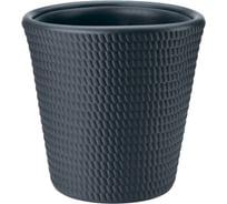 Кашпо с вкладышем FormPlastic LINA 4610 014 34.7х34.8 см, 24.39 л, антрацит 062090