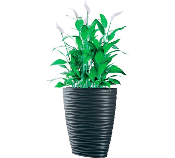 Кашпо с вкладышем FormPlastic Sahara ELIPSA 3116 014 59.2.40х59.6 см, 85 л, антрацит 062267 1