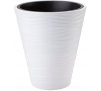 Кашпо с вкладышем FormPlastic Sahara 2720 011 30х33.5 см, 14.6 л, белое 043732