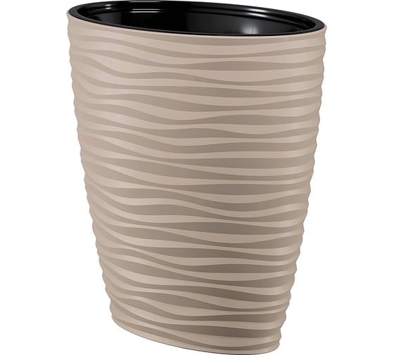 Кашпо с вкладышем FormPlastic Sahara ELIPSA 3116 051 59.2х40х59.6 см, 85 л, жемчужно-коричневое 062268 1
