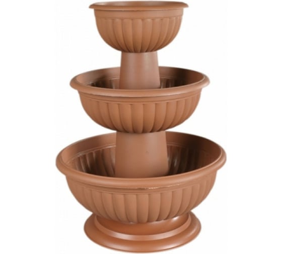 Каскад FormPlastic GRACJA 1016 010 24.5/35.5/45х62 см, терракотовый 002838