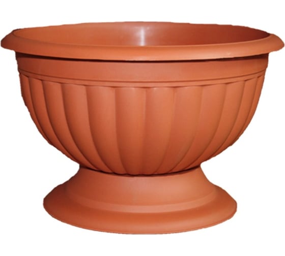 Рюмка-миска FormPlastic Gracja 4 1003 010 низкая, 41.5х19 см, 11.5 л, терракотовая 002756